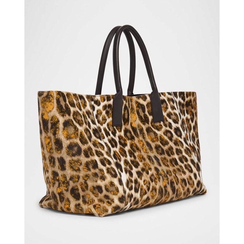 Bolsa Shopper Leopard Calf Hair