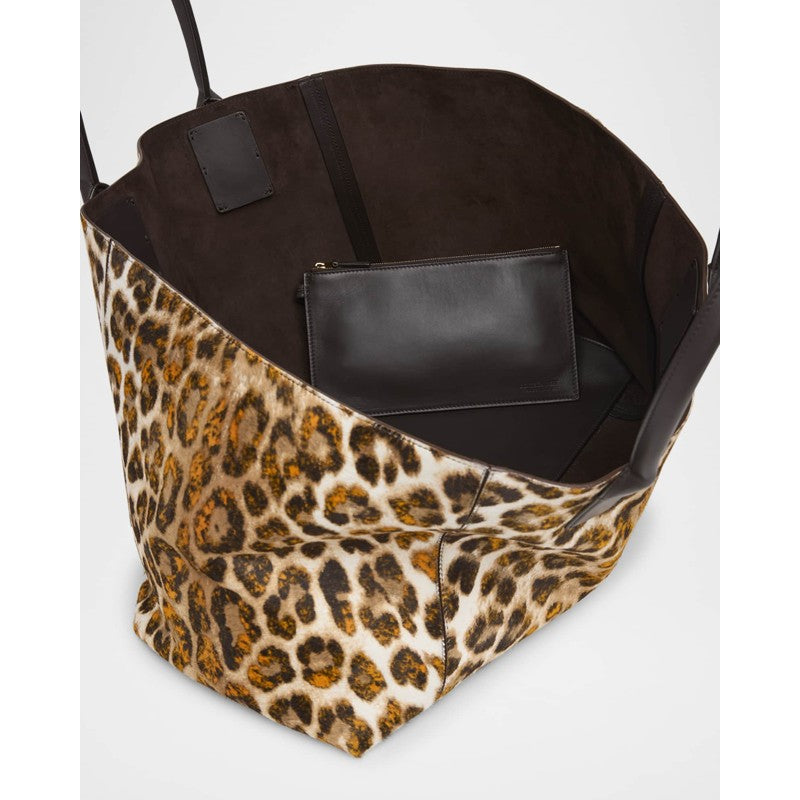 Bolsa Shopper Leopard Calf Hair
