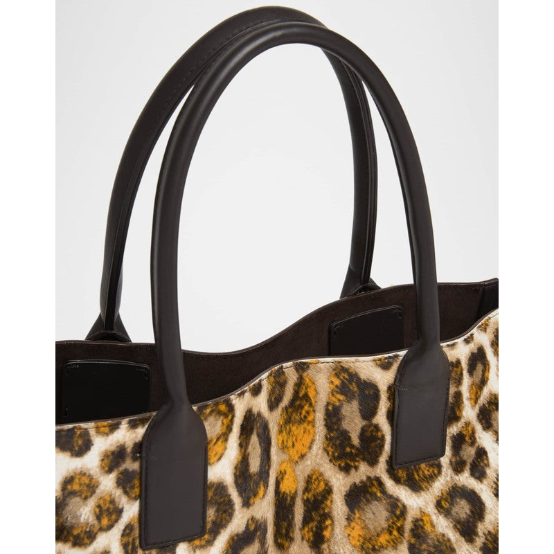 Bolsa Shopper Leopard Calf Hair