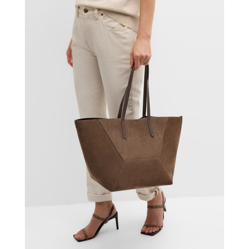 Bolsa Shopper BC Duo Small Geometric Suede