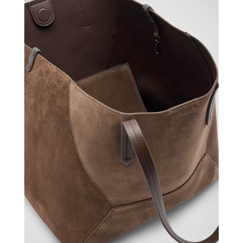 Bolsa Shopper BC Duo Small Geometric Suede