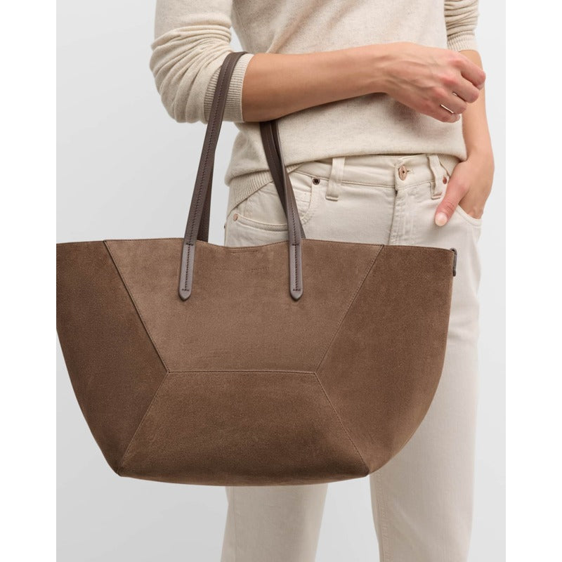 Bolsa Shopper BC Duo Small Geometric Suede