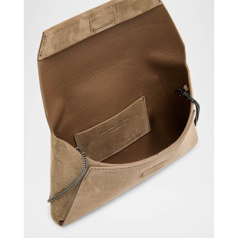 Bolsa Wallet Envelope Flap Suede on Chain
