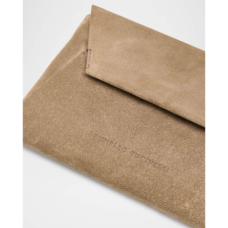Bolsa Wallet Envelope Flap Suede on Chain