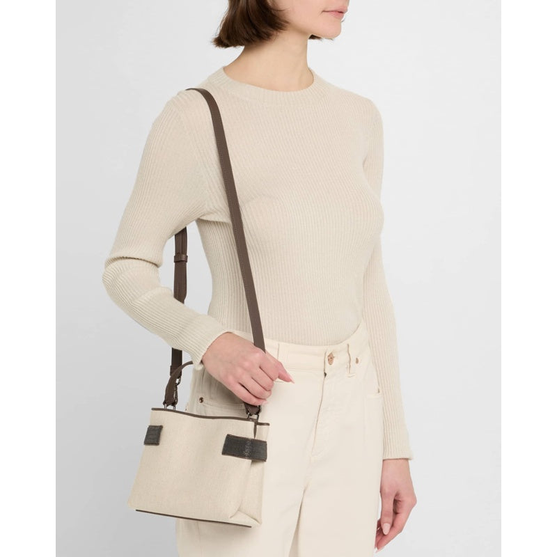 Bolsa Handle Monili Canvas