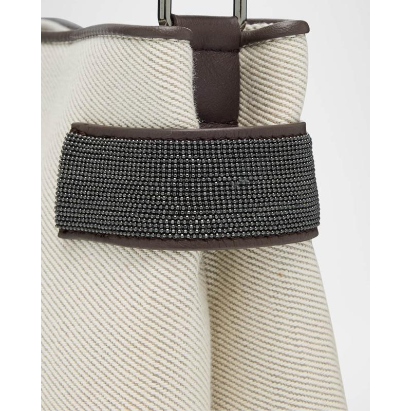 Bolsa Handle Monili Canvas