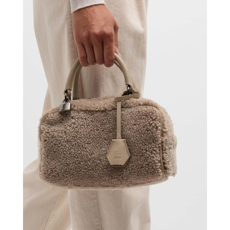 Bolsa Handle Boston Lamb Shearling
