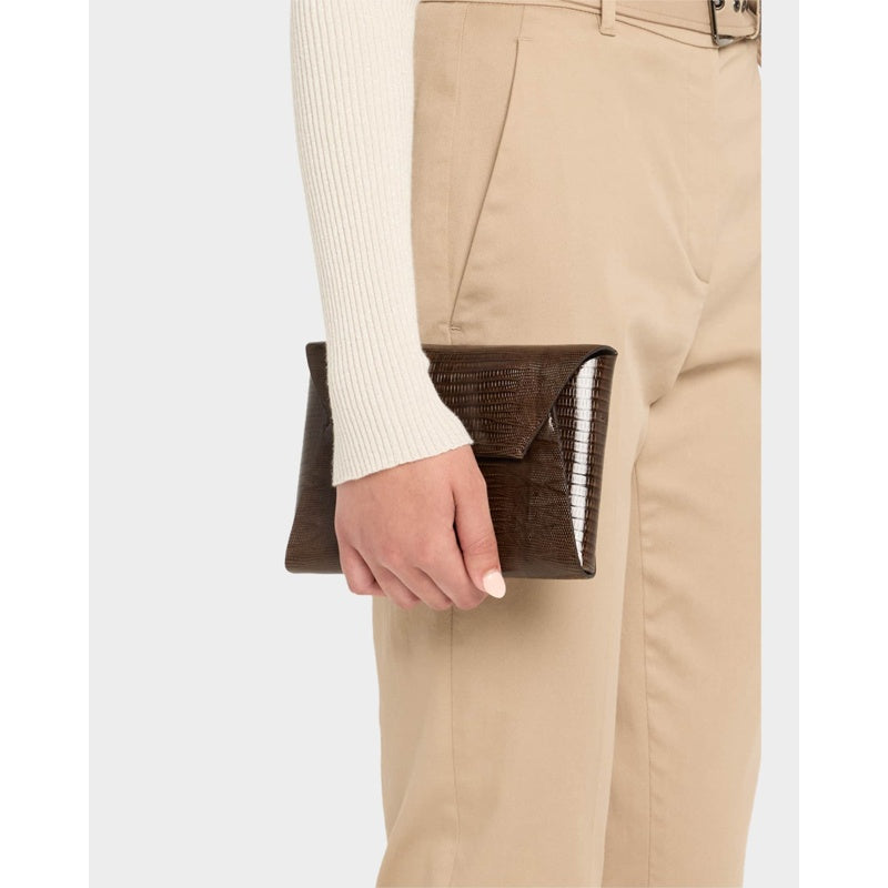 Bolsa Clutch Envelope Flap Lizard