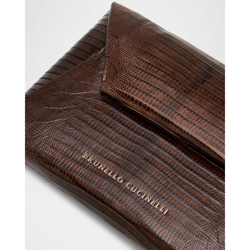 Bolsa Clutch Envelope Flap Lizard