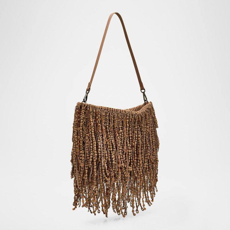 Bolsa Shoulder Opera Embellished Fringe - Mercado de Luxo - O Maior E-Commerce de Bens, Produtos e Serviços de Luxo do Brasil.