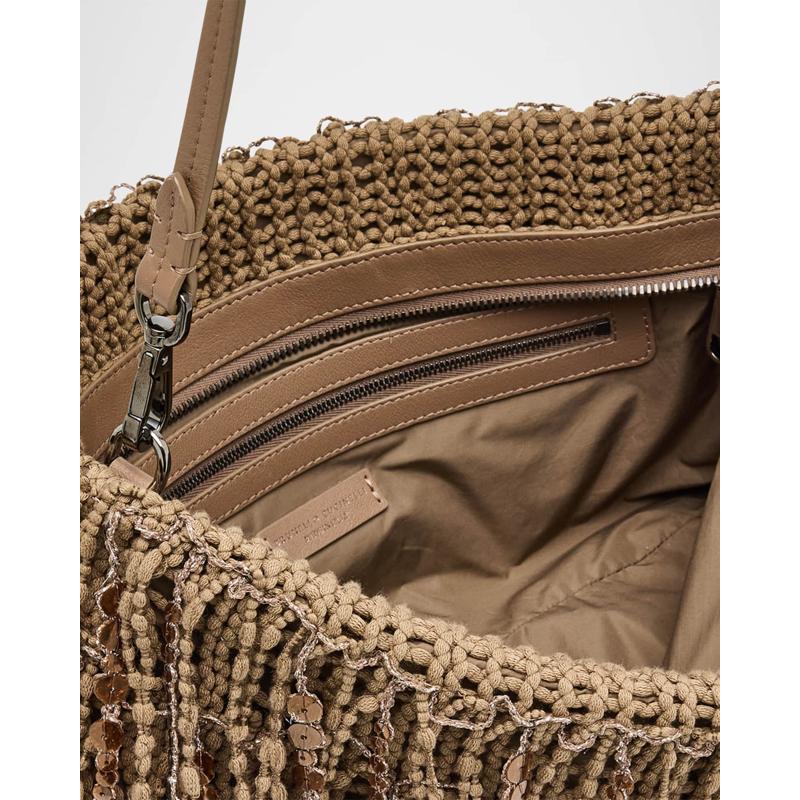 Bolsa Shoulder Opera Embellished Fringe