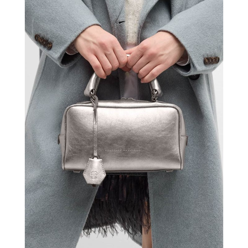 Bolsa Handle Mini Metallic Boston