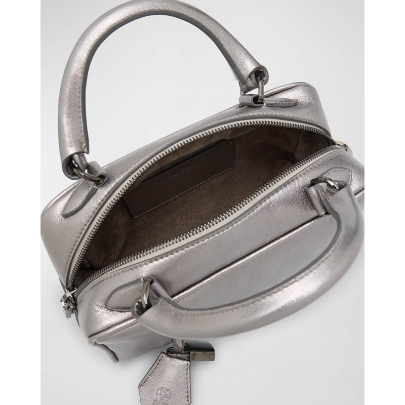 Bolsa Handle Mini Metallic Boston