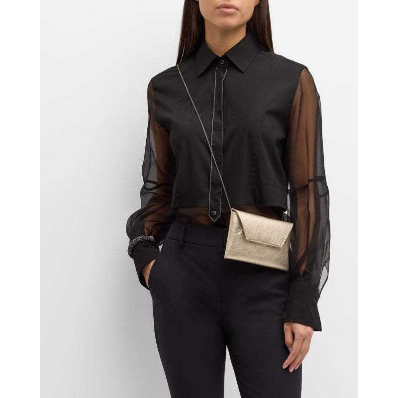 Bolsa Crossbody Envelope Flap Metallic