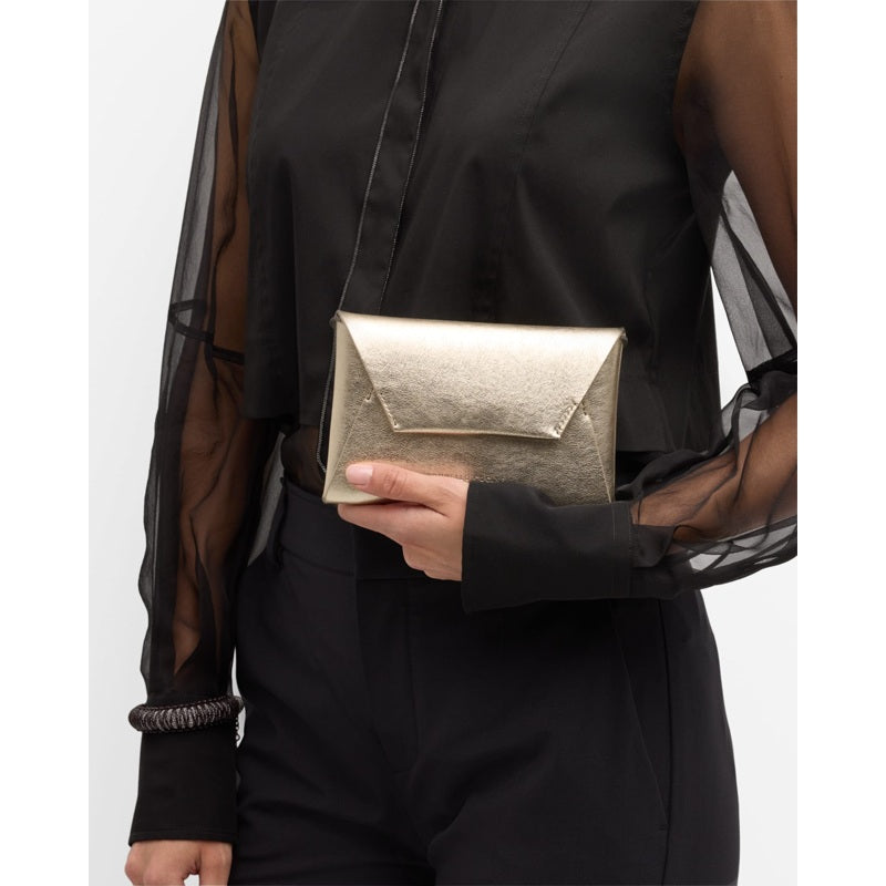 Bolsa Crossbody Envelope Flap Metallic