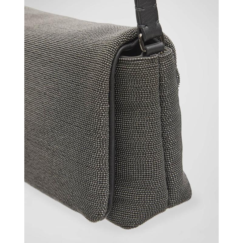 Bolsa Clutch Allover Monili Convertible