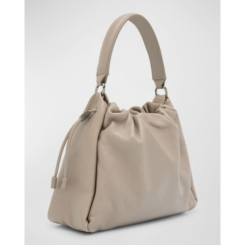 Bolsa Handle Mini Drawstring Lambskin