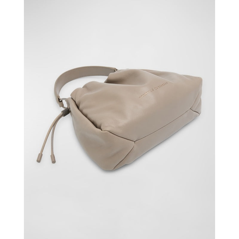 Bolsa Handle Mini Drawstring Lambskin