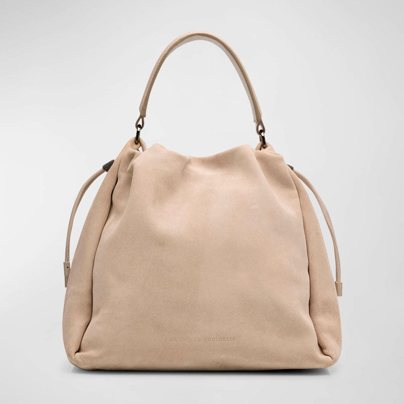 Bolsa Handle Medium Drawstring Suede  - Mercado de Luxo - O Maior E-Commerce de Bens, Produtos e Serviços de Luxo do Brasil.