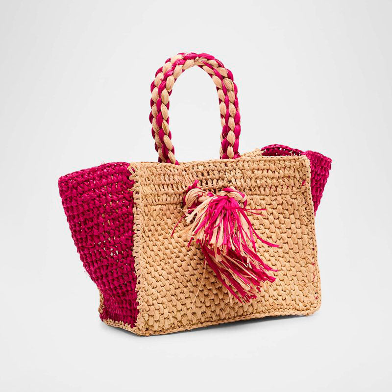 Bolsa Shopper Lucas Mini Tassel Raffia - Mercado de Luxo - O Maior E-Commerce de Bens, Produtos e Serviços de Luxo do Brasil.