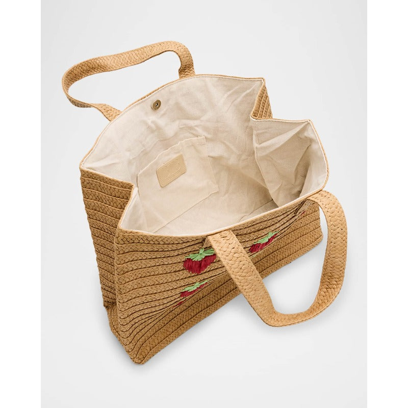 Bolsa Shopper Strawberry Straw