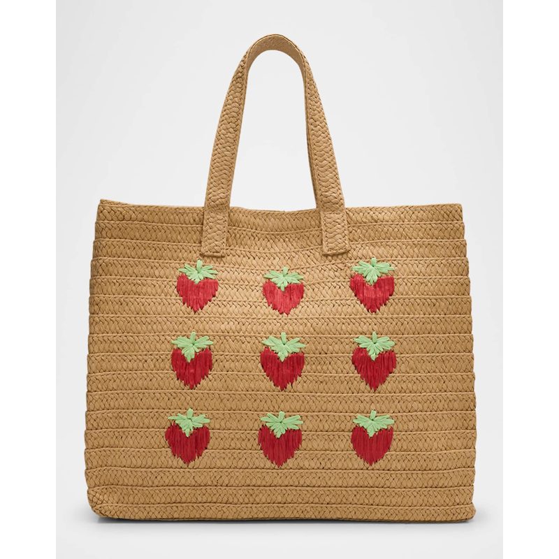 Bolsa Shopper Strawberry Straw