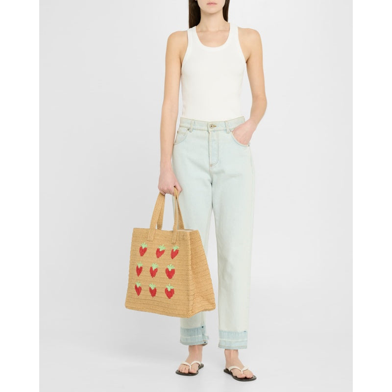 Bolsa Shopper Strawberry Straw