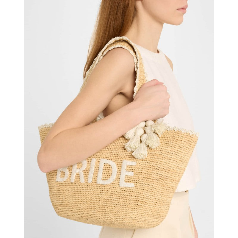 Bolsa Shopper Bride Tassel Raffia