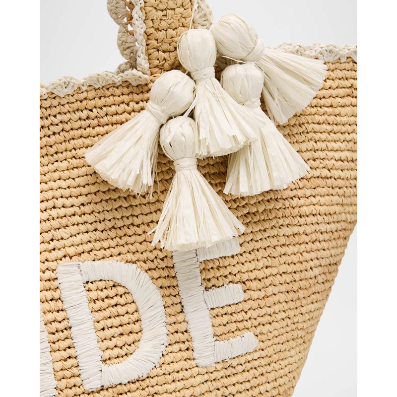 Bolsa Shopper Bride Tassel Raffia