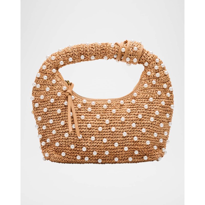 Bolsa Shoulder Maeve Pearly Raffia