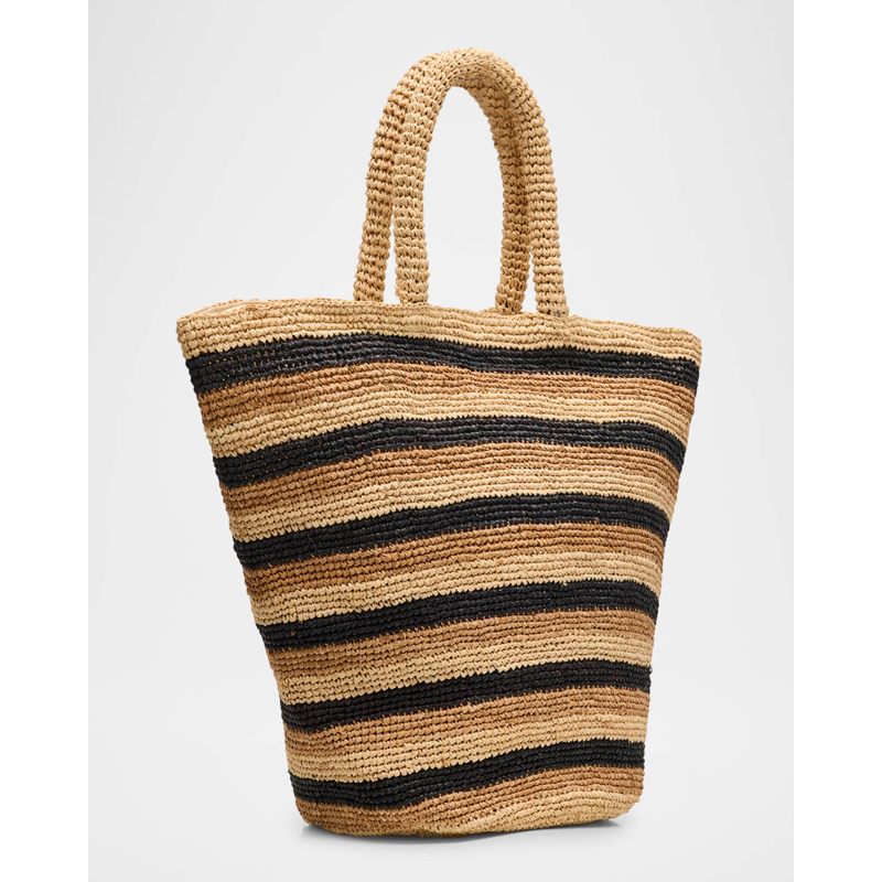 Bolsa Beach Marisol Striped Straw