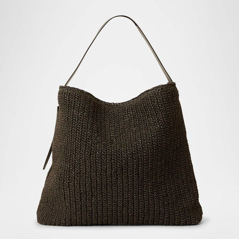 Bolsa Shoulder Florent Raffia - Mercado de Luxo - O Maior E-Commerce de Bens, Produtos e Serviços de Luxo do Brasil.