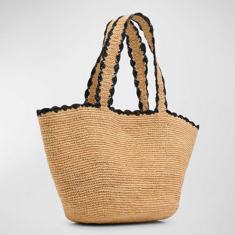 Bolsa Shopper Odesa Raffia - Mercado de Luxo - O Maior E-Commerce de Bens, Produtos e Serviços de Luxo do Brasil.
