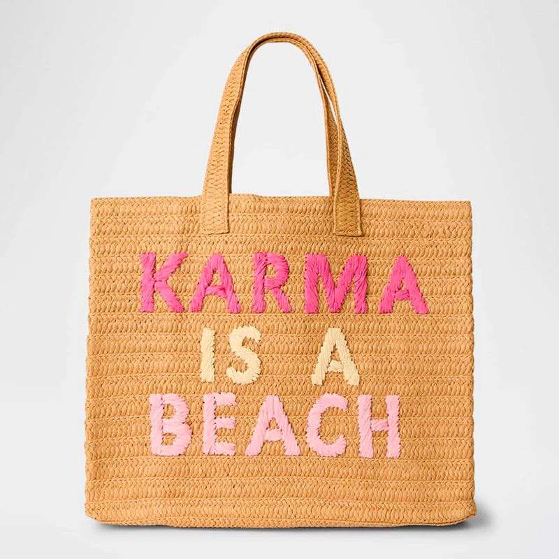 Bolsa Beach Karma is a Beach Straw - Mercado de Luxo - O Maior E-Commerce de Bens, Produtos e Serviços de Luxo do Brasil.