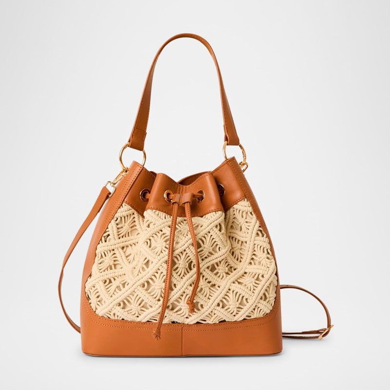 Bolsa Bucket Lotus Drawstring Raffia and - Mercado de Luxo - O Maior E-Commerce de Bens, Produtos e Serviços de Luxo do Brasil.