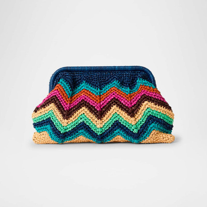Bolsa Clutch Skype Zigzag Straw - Mercado de Luxo - O Maior E-Commerce de Bens, Produtos e Serviços de Luxo do Brasil.