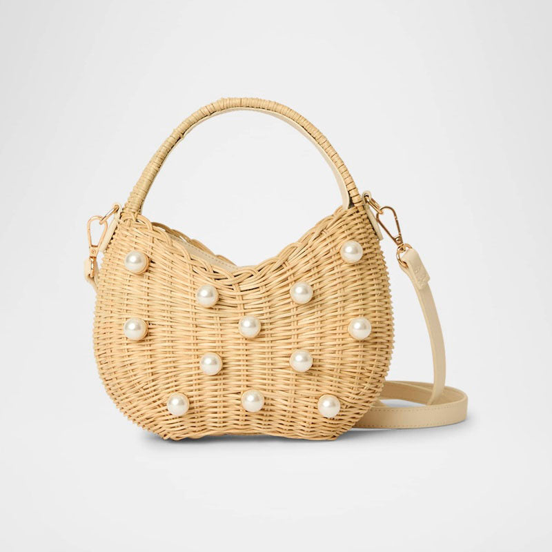 Bolsa Handle Chloe Mini Pearly Rattan - Mercado de Luxo - O Maior E-Commerce de Bens, Produtos e Serviços de Luxo do Brasil.