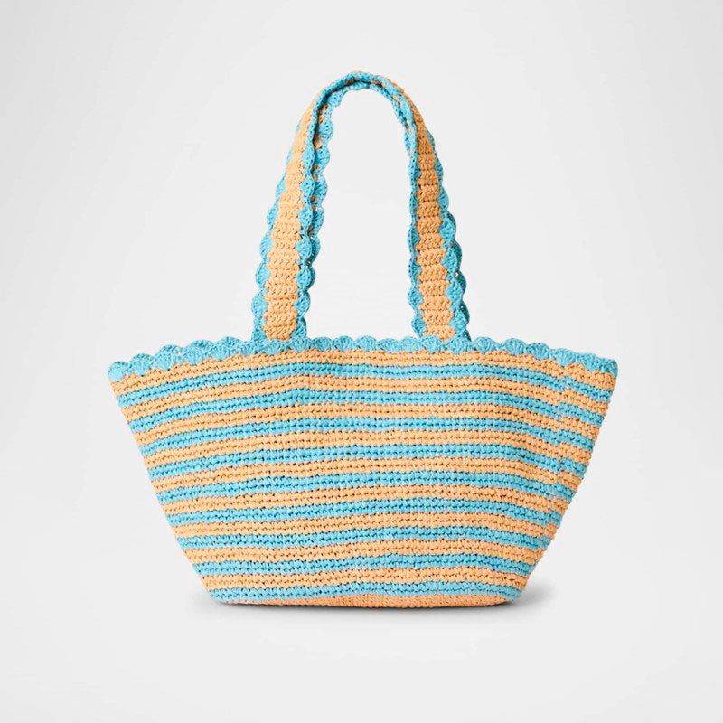 Bolsa Shopper Odesa Striped Straw - Mercado de Luxo - O Maior E-Commerce de Bens, Produtos e Serviços de Luxo do Brasil.