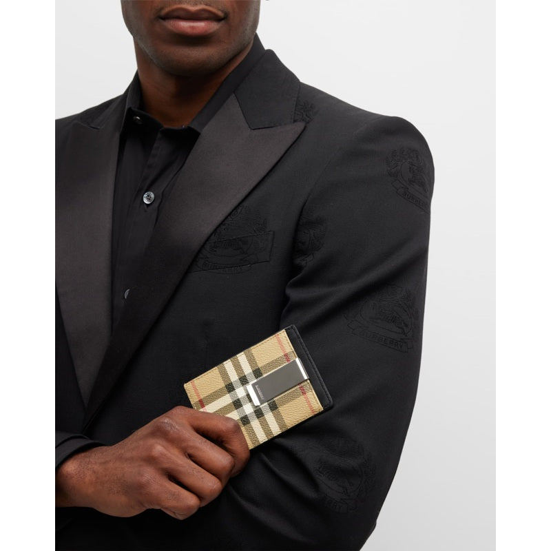 Bolsa Wallet Vintage Check Money Clip