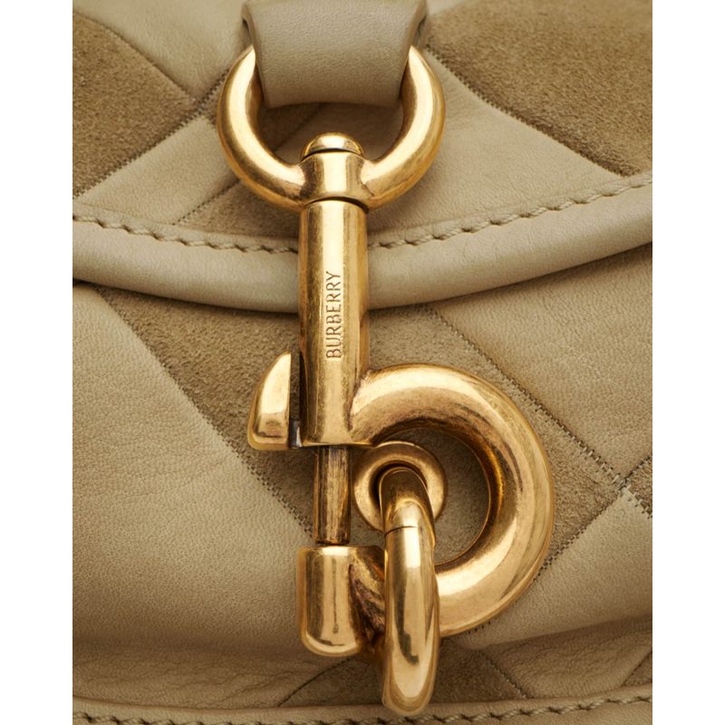 Bolsa Messenger Clip Patchwork Suede