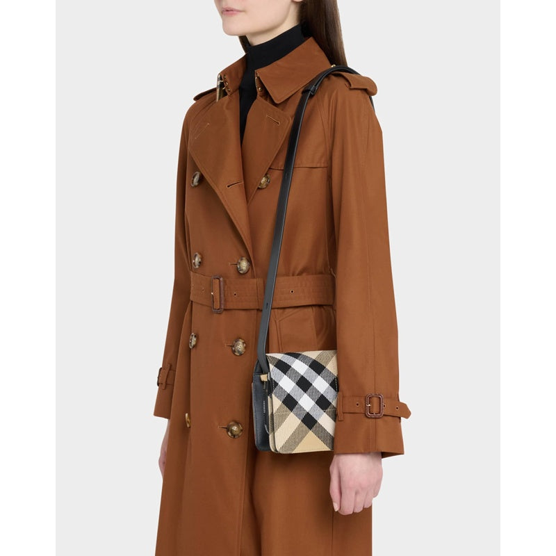 Bolsa Shoulder Snip Check Jacquard-Woven