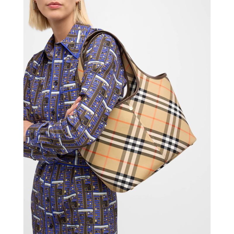 Bolsa Shopper Small East-West Check