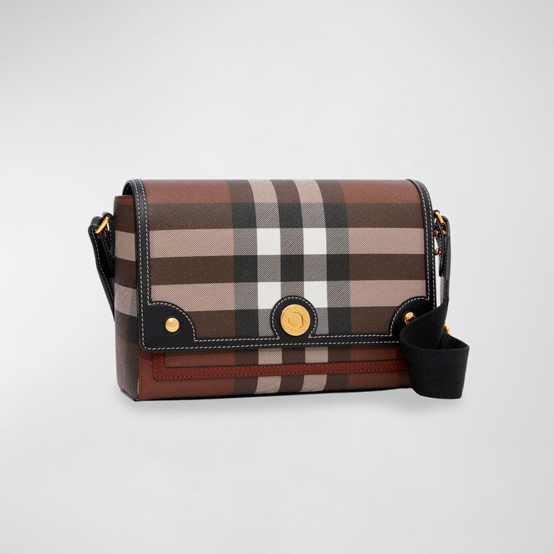 Bolsa Crossbody Note Giant Check E-Canvas - Mercado de Luxo - O Maior E-Commerce de Bens, Produtos e Serviços de Luxo do Brasil.