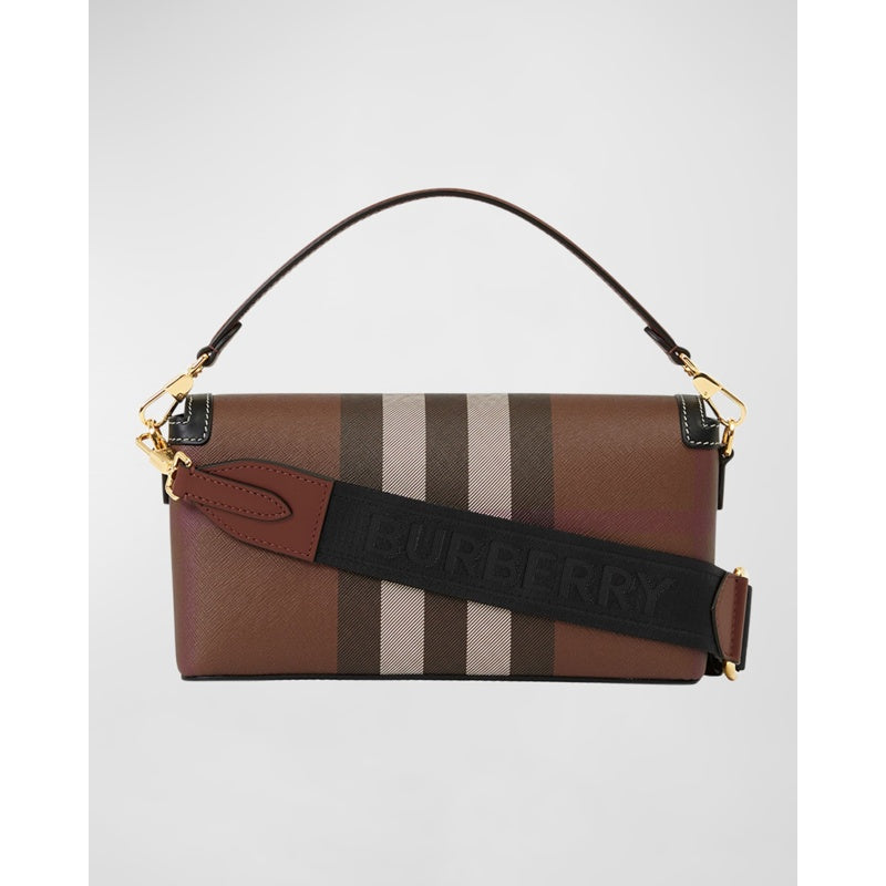 Bolsa Crossbody Note Check Canvas