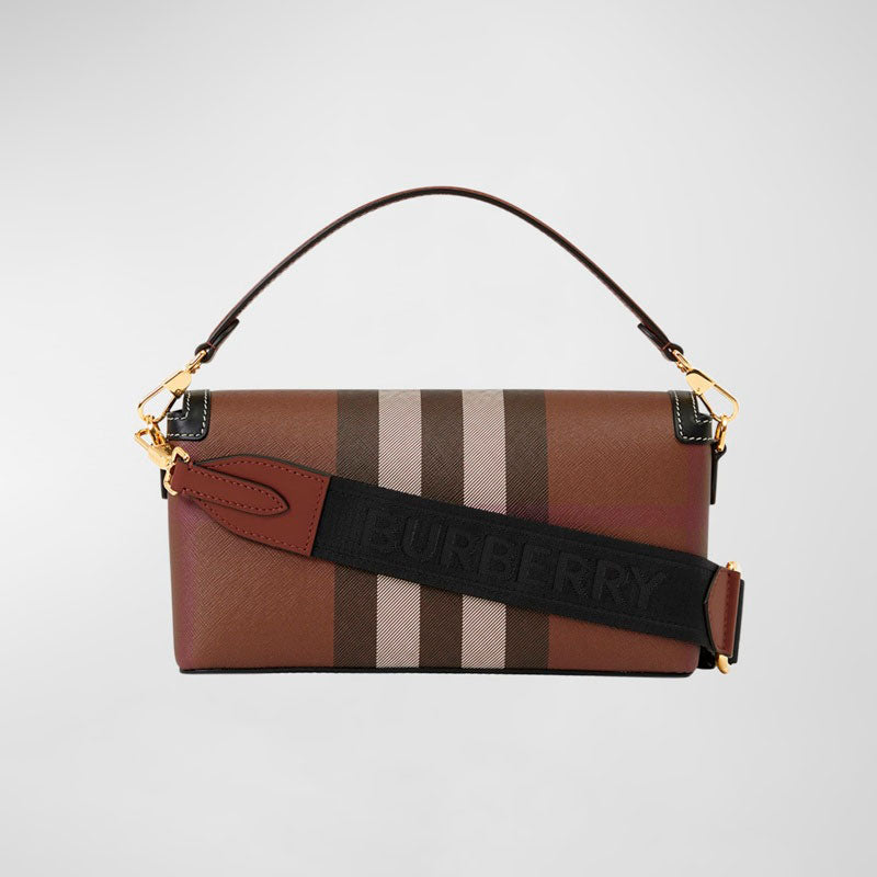 Bolsa Handle Note Check Canvas  - Mercado de Luxo - O Maior E-Commerce de Bens, Produtos e Serviços de Luxo do Brasil.