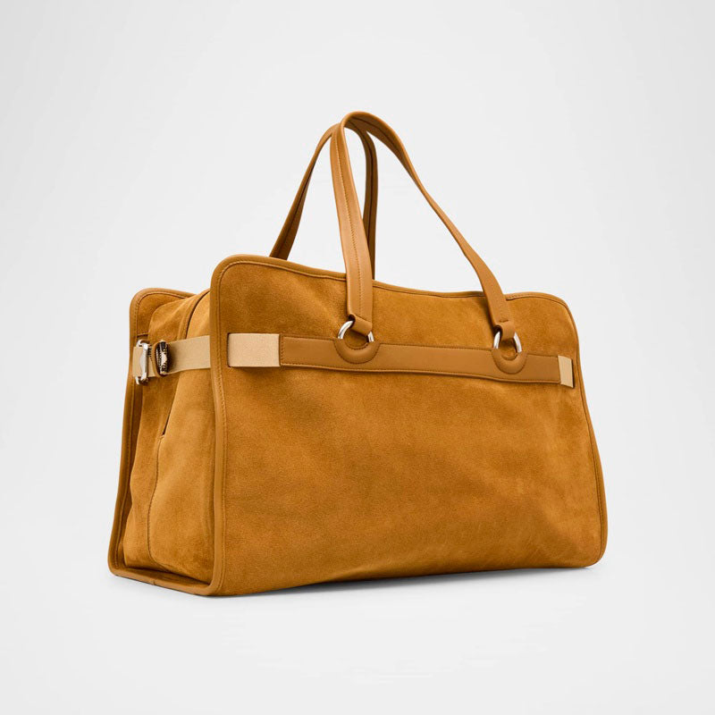 Bolsa Viagem Suede - Mercado de Luxo - O Maior E-Commerce de Bens, Produtos e Serviços de Luxo do Brasil.
