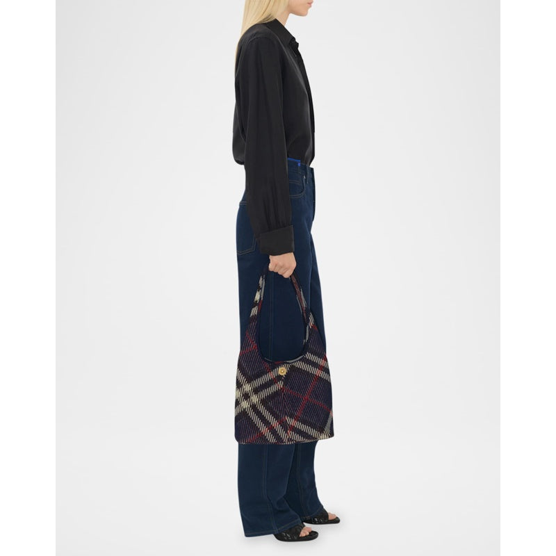 Bolsa Shoulder Small Check Knit