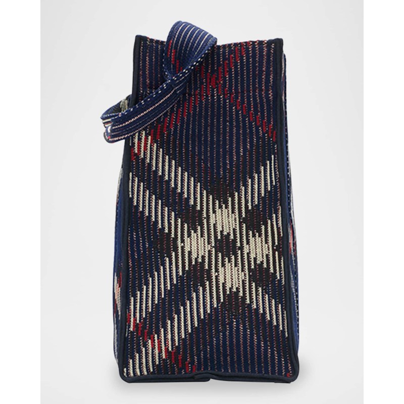 Bolsa Shopper Small Check Knit