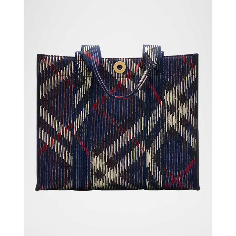 Bolsa Shopper Small Check Knit
