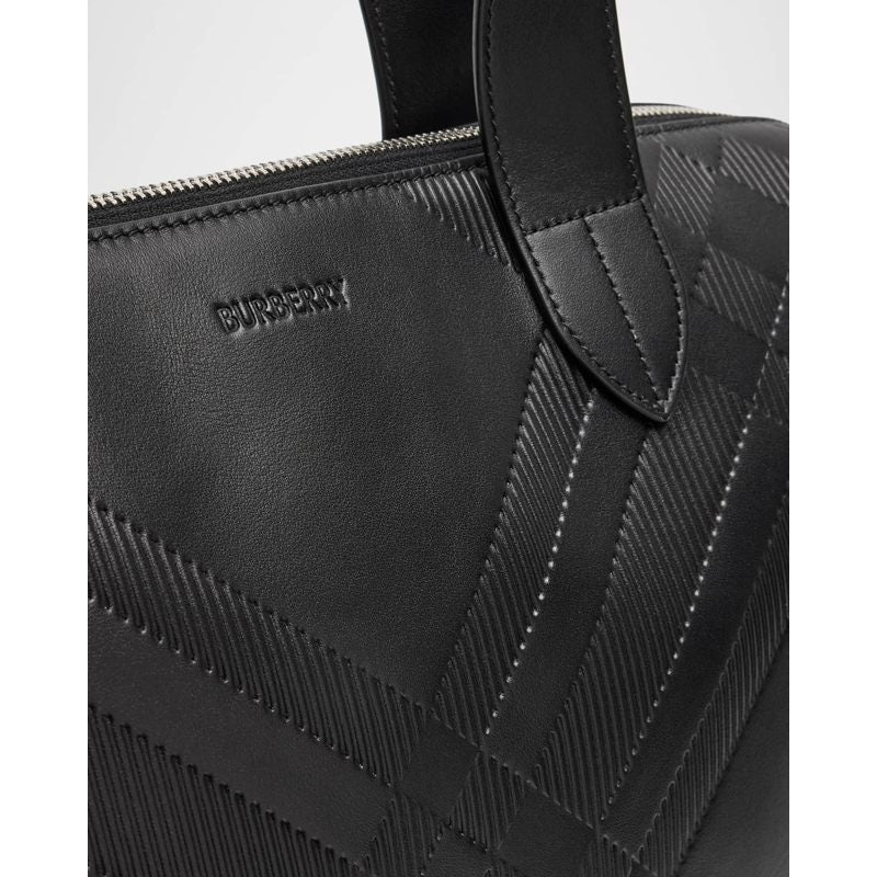 Bolsa Messenger Check Embossed Briefcase